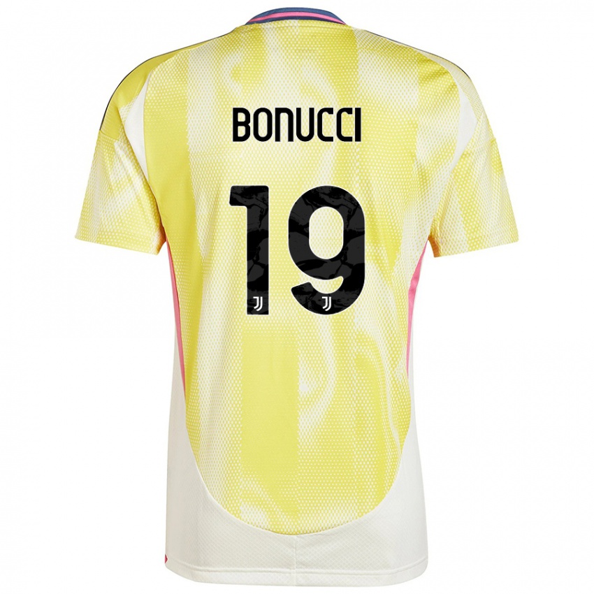 Niño Camiseta Leonardo Bonucci #19 Amarillo Solar 2ª Equipación 2024/25 La Camisa Chile