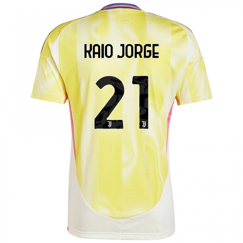 Niño Camiseta Kaio Jorge #21 Amarillo Solar 2ª Equipación 2024/25 La Camisa Chile