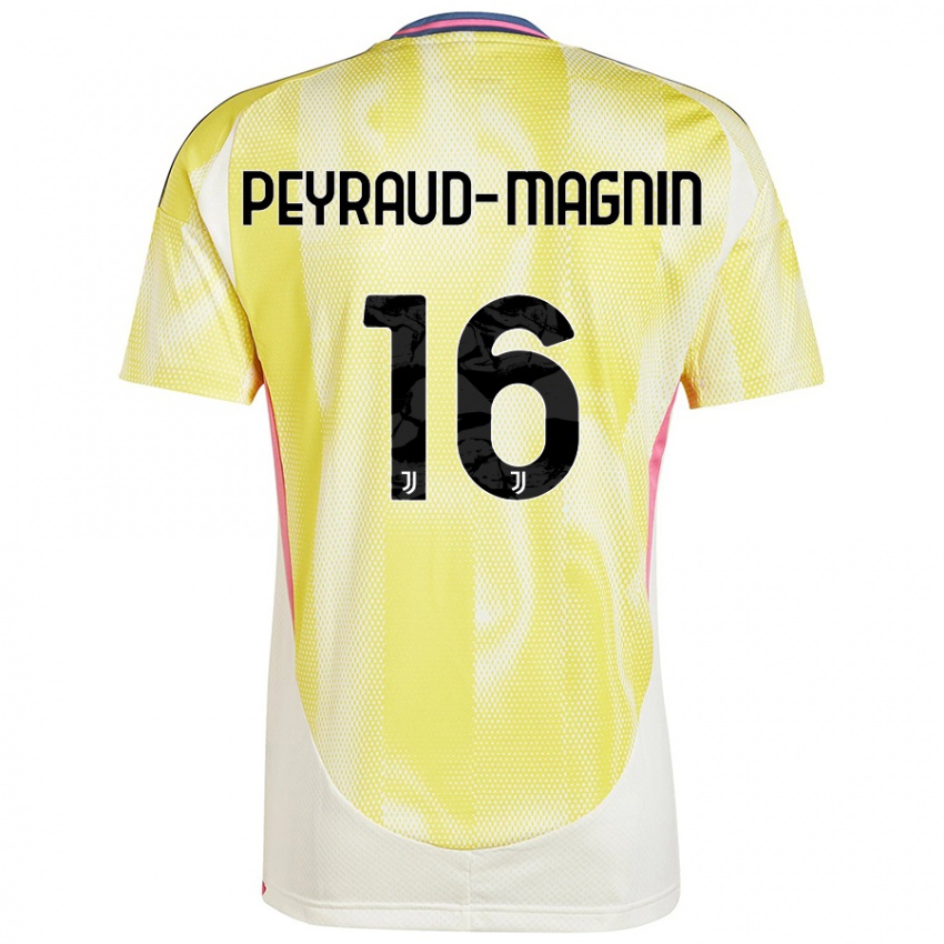 Niño Camiseta Pauline Peyraud-Magnin #16 Amarillo Solar 2ª Equipación 2024/25 La Camisa Chile