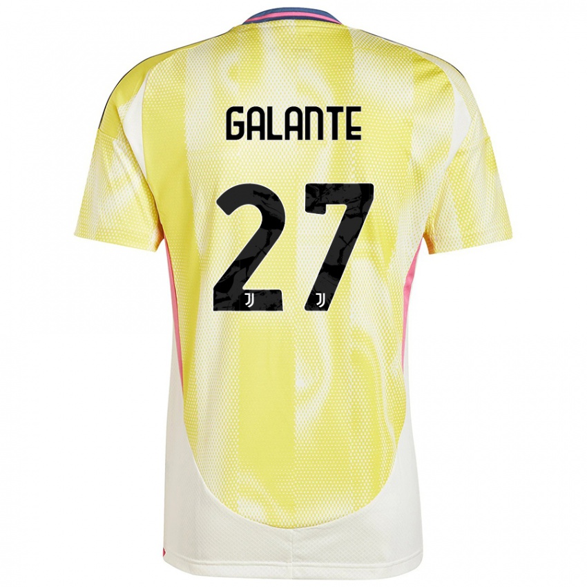 Niño Camiseta Tommaso Galante #27 Amarillo Solar 2ª Equipación 2024/25 La Camisa Chile