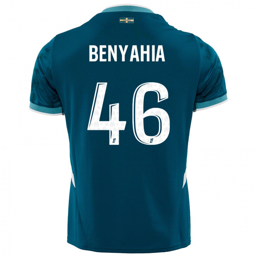 Niño Camiseta Aylan Benyahia-Tani #46 Azul Turquesa 2ª Equipación 2024/25 La Camisa Chile