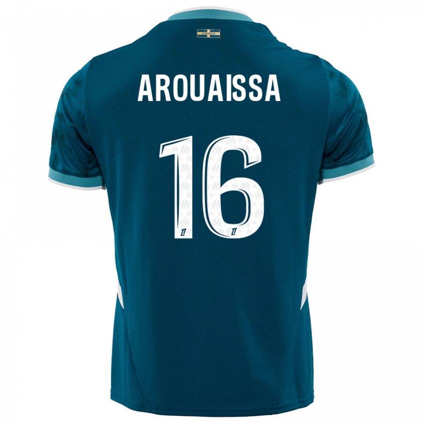 Niño Camiseta Ines Arouaissa #16 Azul Turquesa 2ª Equipación 2024/25 La Camisa Chile