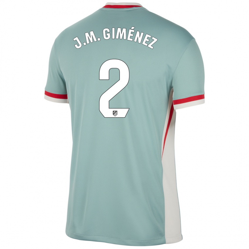 Niño Camiseta José María Giménez #2 Beige Claro Azul 2ª Equipación 2024/25 La Camisa Chile