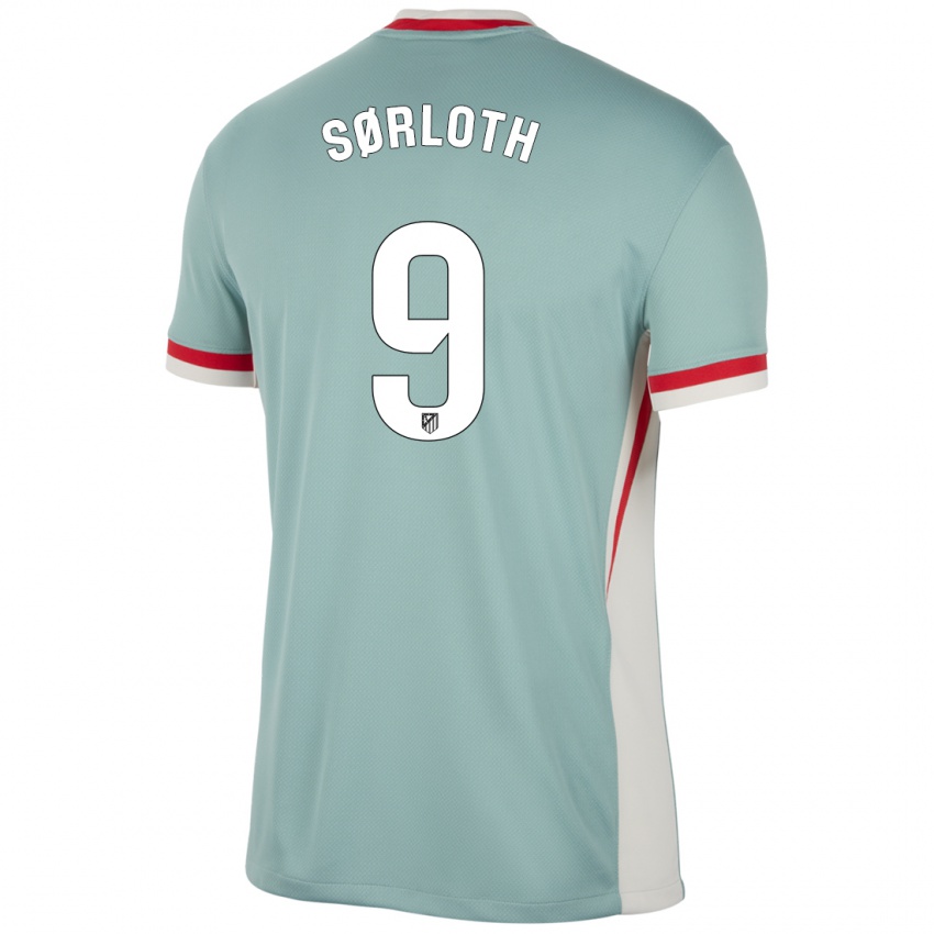 Niño Camiseta Alexander Sørloth #9 Beige Claro Azul 2ª Equipación 2024/25 La Camisa Chile