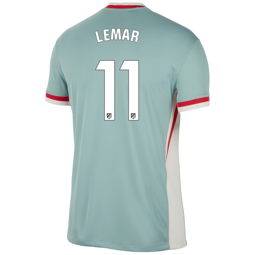 Niño Camiseta Thomas Lemar #11 Beige Claro Azul 2ª Equipación 2024/25 La Camisa Chile