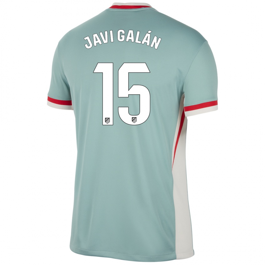 Niño Camiseta Javi Galán #15 Beige Claro Azul 2ª Equipación 2024/25 La Camisa Chile