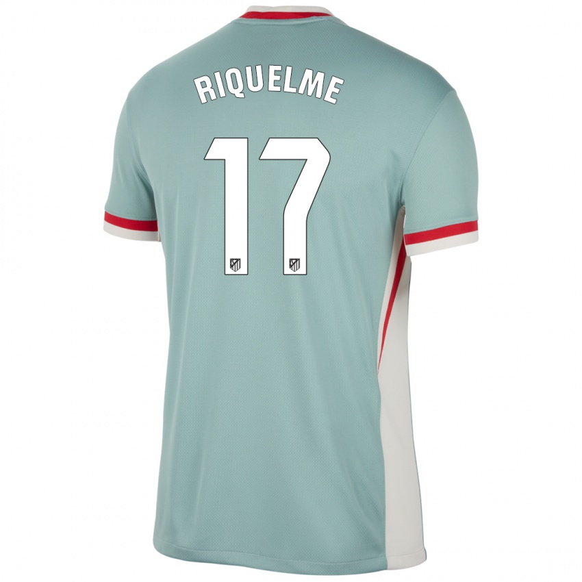 Niño Camiseta Rodrigo Riquelme #17 Beige Claro Azul 2ª Equipación 2024/25 La Camisa Chile