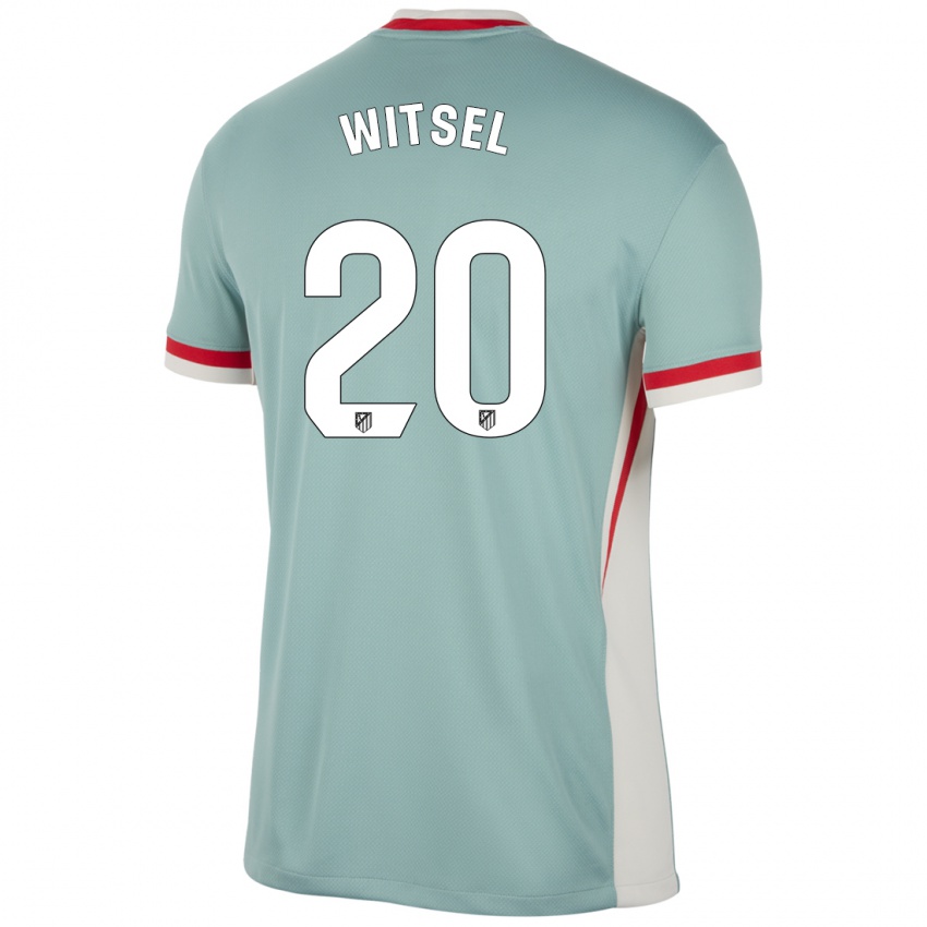 Niño Camiseta Axel Witsel #20 Beige Claro Azul 2ª Equipación 2024/25 La Camisa Chile