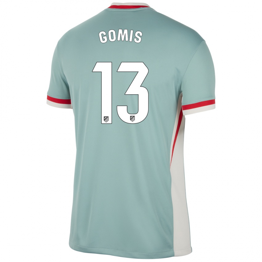 Niño Camiseta Antonio Gomis #13 Beige Claro Azul 2ª Equipación 2024/25 La Camisa Chile