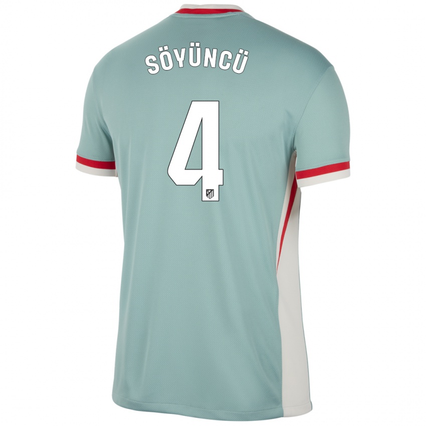 Niño Camiseta Caglar Söyüncü #4 Beige Claro Azul 2ª Equipación 2024/25 La Camisa Chile