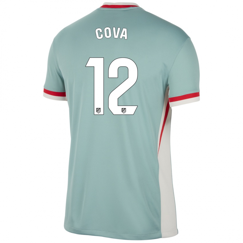 Niño Camiseta Adrian Cova #12 Beige Claro Azul 2ª Equipación 2024/25 La Camisa Chile