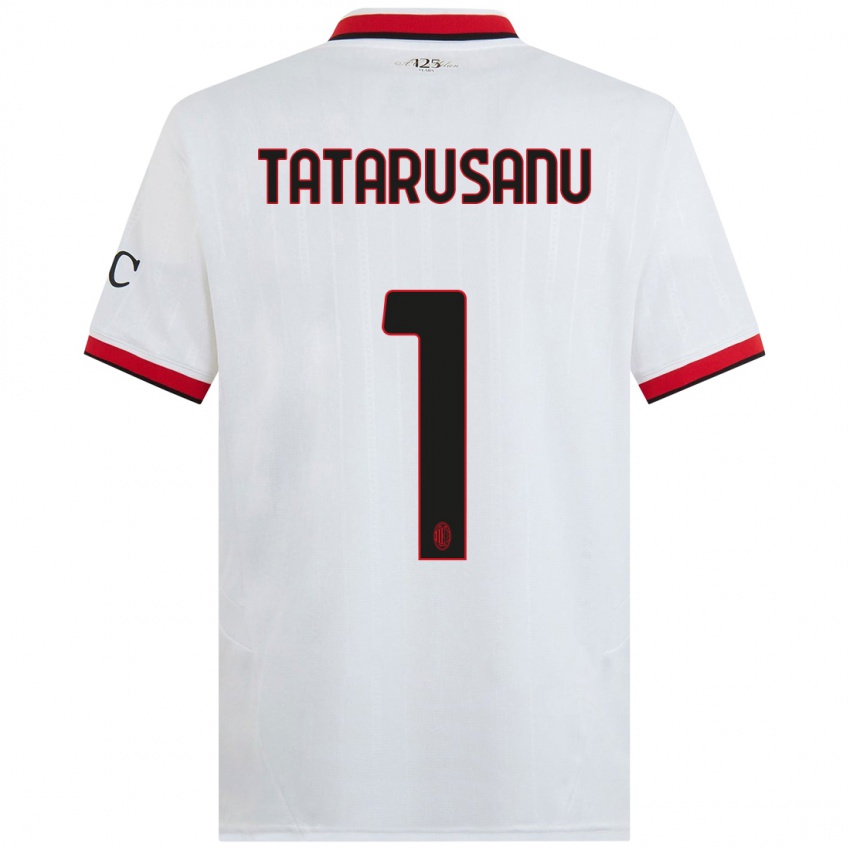 Niño Camiseta Ciprian Tatarusanu #1 Blanco Negro Rojo 2ª Equipación 2024/25 La Camisa Chile