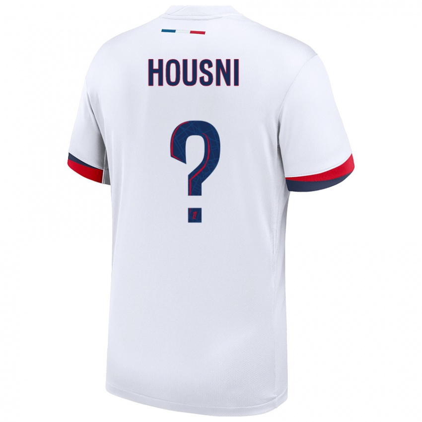 Niño Camiseta Ilyes Housni #0 Blanco Azul Rojo 2ª Equipación 2024/25 La Camisa Chile