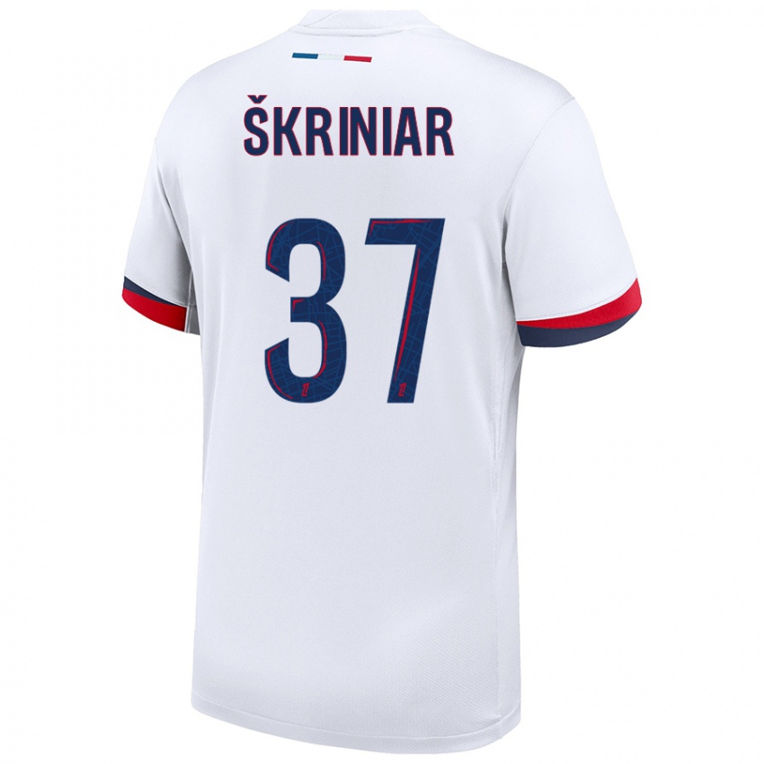 Niño Camiseta Milan Skriniar #37 Blanco Azul Rojo 2ª Equipación 2024/25 La Camisa Chile