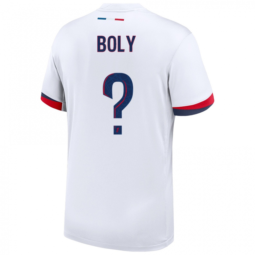 Niño Camiseta David Boly #0 Blanco Azul Rojo 2ª Equipación 2024/25 La Camisa Chile