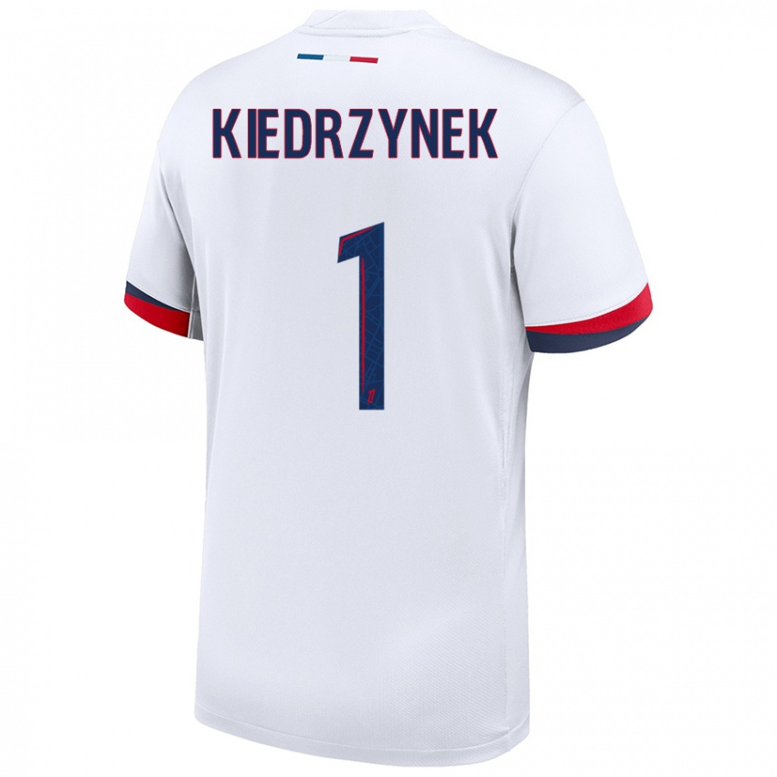 Niño Camiseta Katarzyna Kiedrzynek #1 Blanco Azul Rojo 2ª Equipación 2024/25 La Camisa Chile