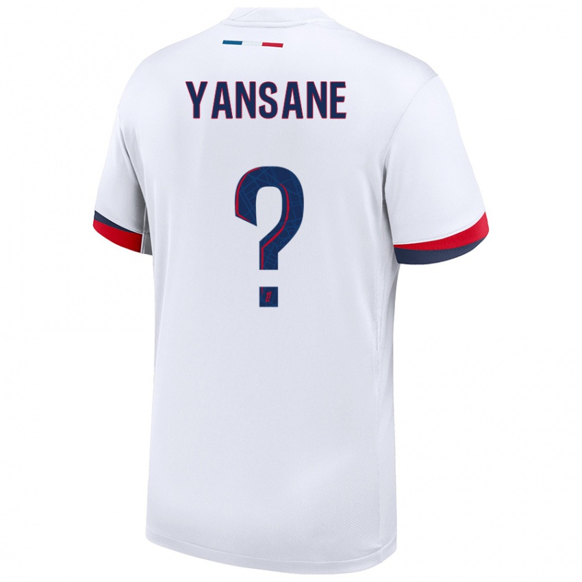 Niño Camiseta Sekou Yansane #0 Blanco Azul Rojo 2ª Equipación 2024/25 La Camisa Chile