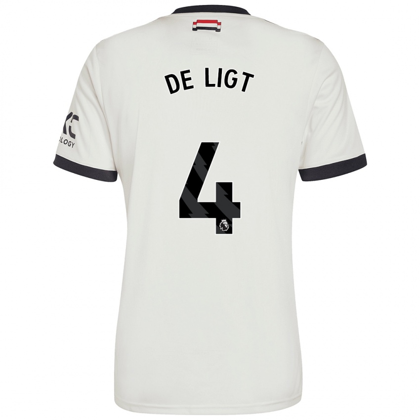 Niño Camiseta Matthijs De Ligt #4 Blanquecino Equipación Tercera 2024/25 La Camisa Chile