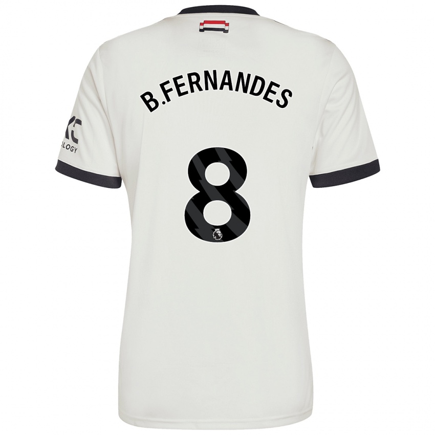 Niño Camiseta Bruno Fernandes #8 Blanquecino Equipación Tercera 2024/25 La Camisa Chile