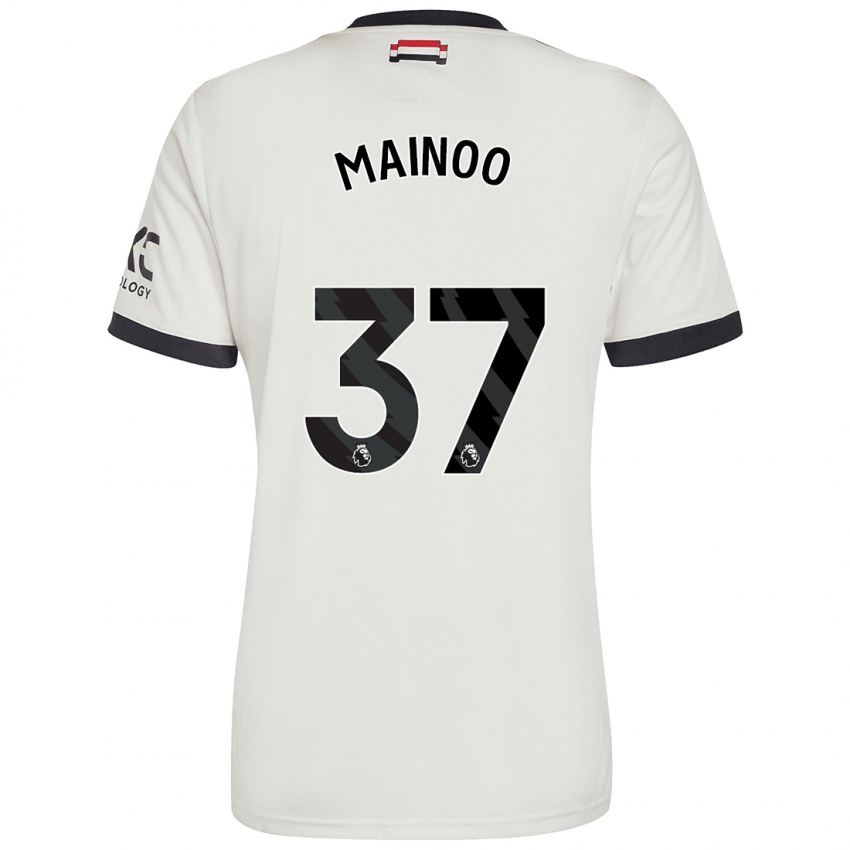 Niño Camiseta Kobbie Mainoo #37 Blanquecino Equipación Tercera 2024/25 La Camisa Chile