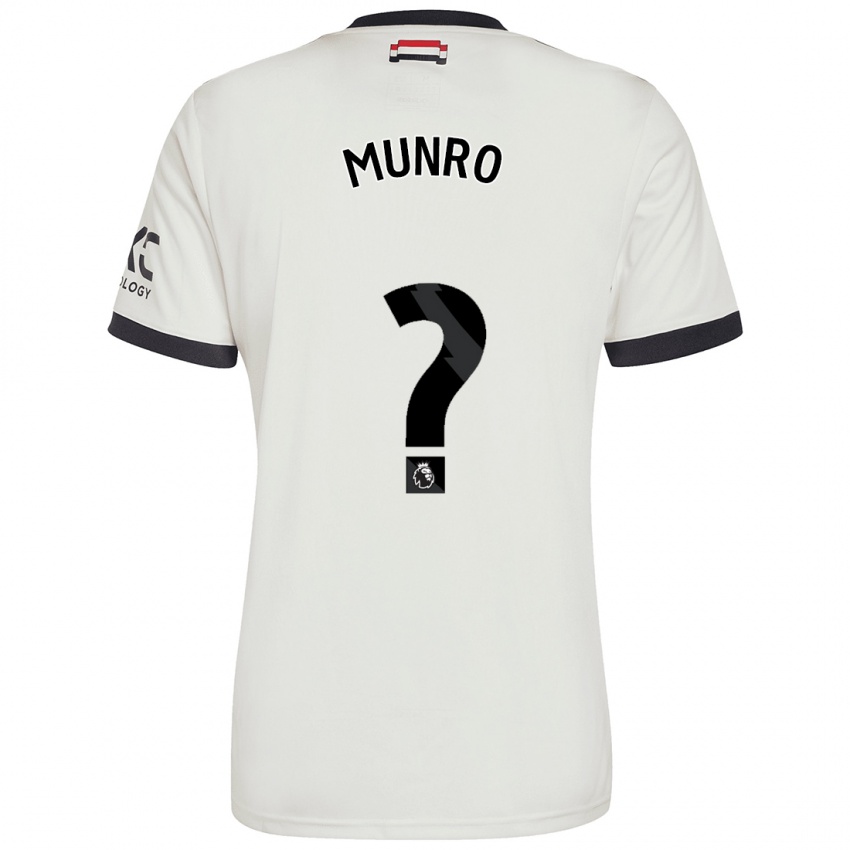 Niño Camiseta Reece Munro #0 Blanquecino Equipación Tercera 2024/25 La Camisa Chile