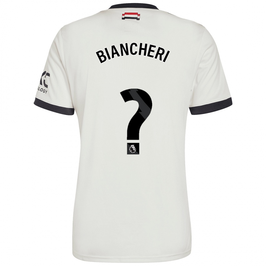 Niño Camiseta Gabriele Biancheri #0 Blanquecino Equipación Tercera 2024/25 La Camisa Chile