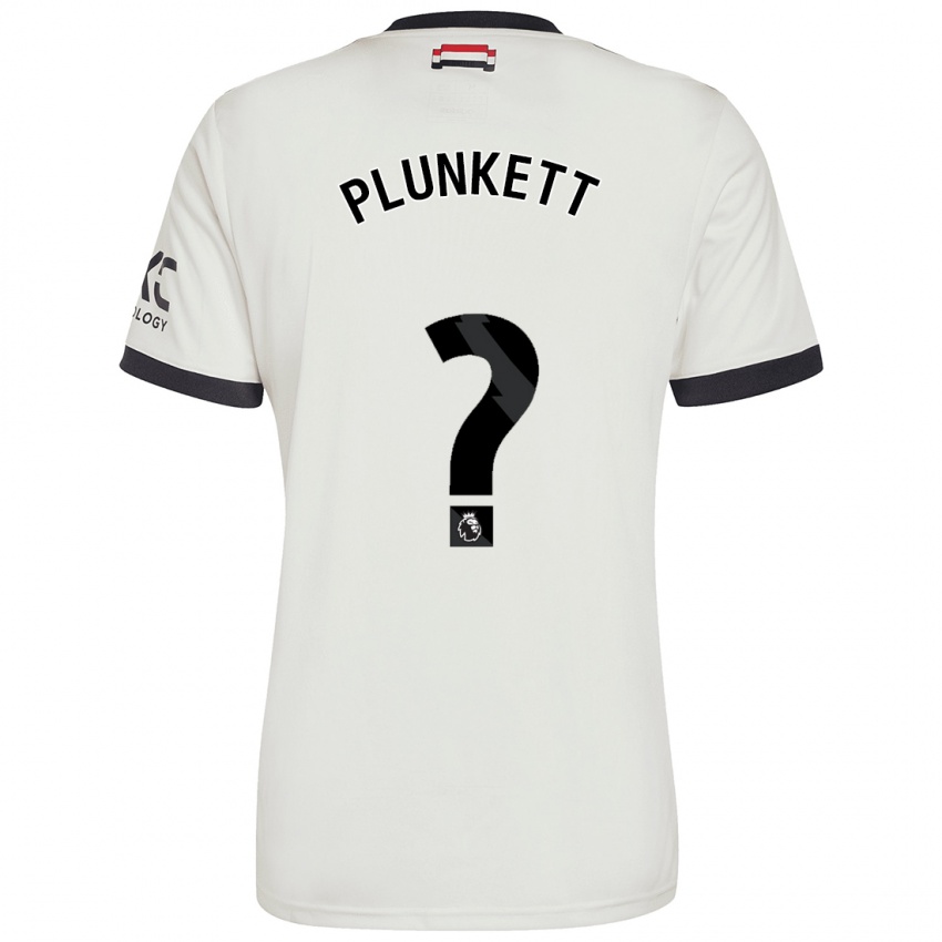 Niño Camiseta Dante Plunkett #0 Blanquecino Equipación Tercera 2024/25 La Camisa Chile