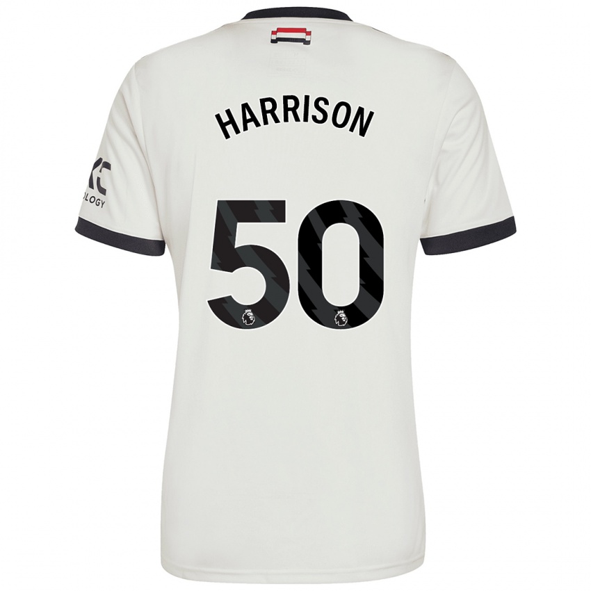 Niño Camiseta Elyh Harrison #50 Blanquecino Equipación Tercera 2024/25 La Camisa Chile