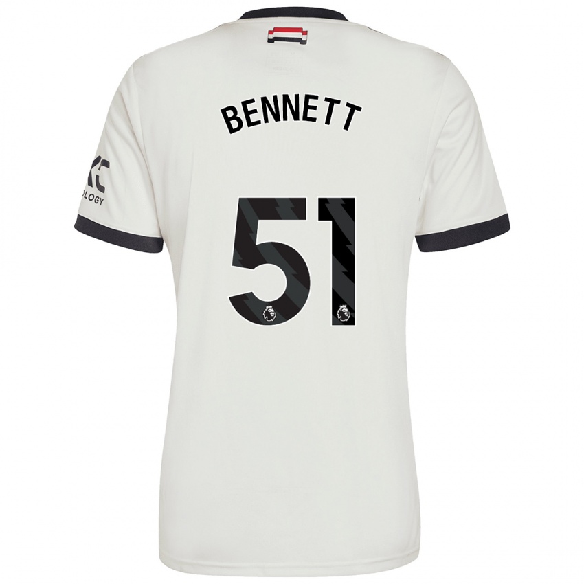 Niño Camiseta Rhys Bennett #51 Blanquecino Equipación Tercera 2024/25 La Camisa Chile