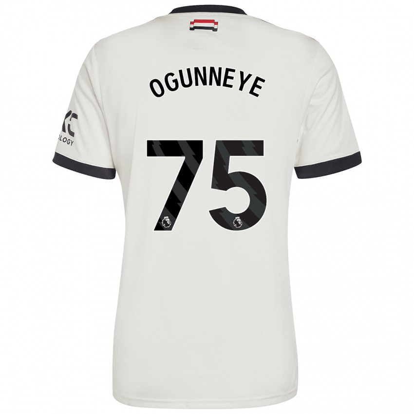 Niño Camiseta Habeeb Ogunneye #75 Blanquecino Equipación Tercera 2024/25 La Camisa Chile