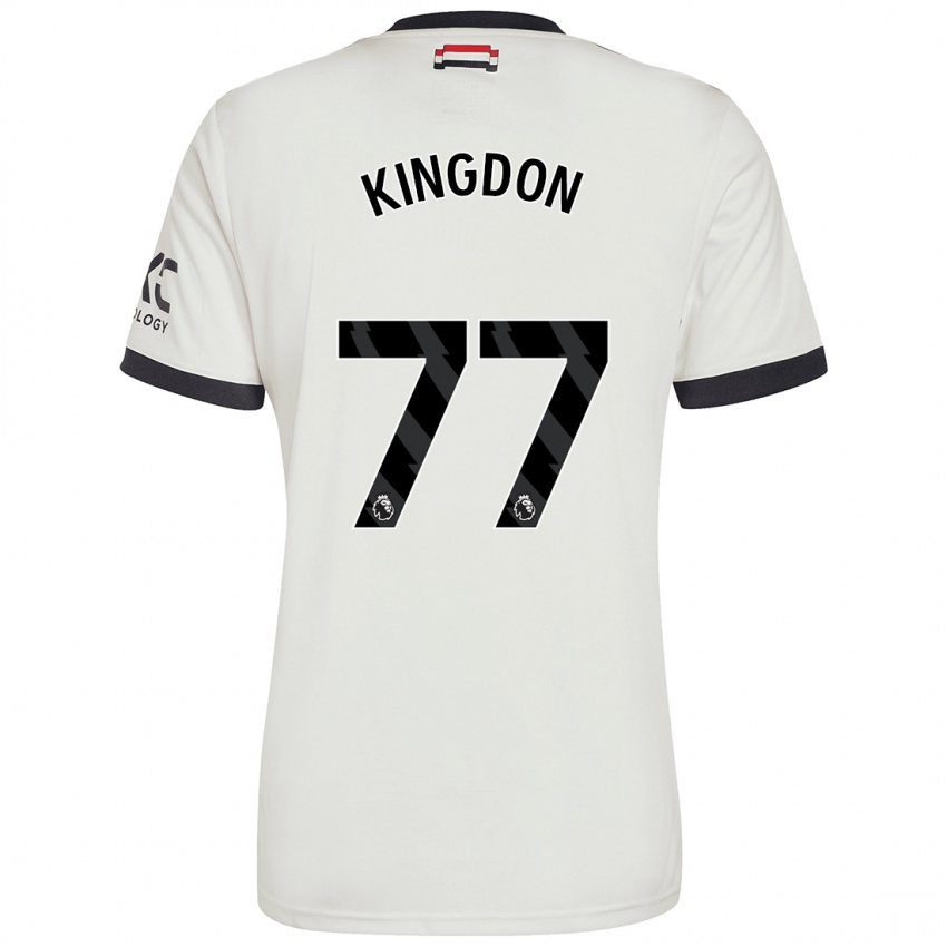 Niño Camiseta Jack Kingdon #77 Blanquecino Equipación Tercera 2024/25 La Camisa Chile