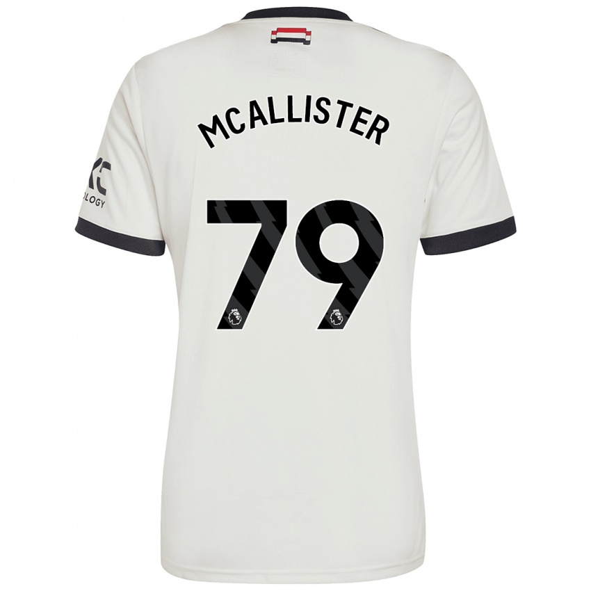 Niño Camiseta Finley Mcallister #79 Blanquecino Equipación Tercera 2024/25 La Camisa Chile