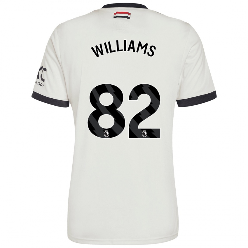 Niño Camiseta Ethan Williams #82 Blanquecino Equipación Tercera 2024/25 La Camisa Chile