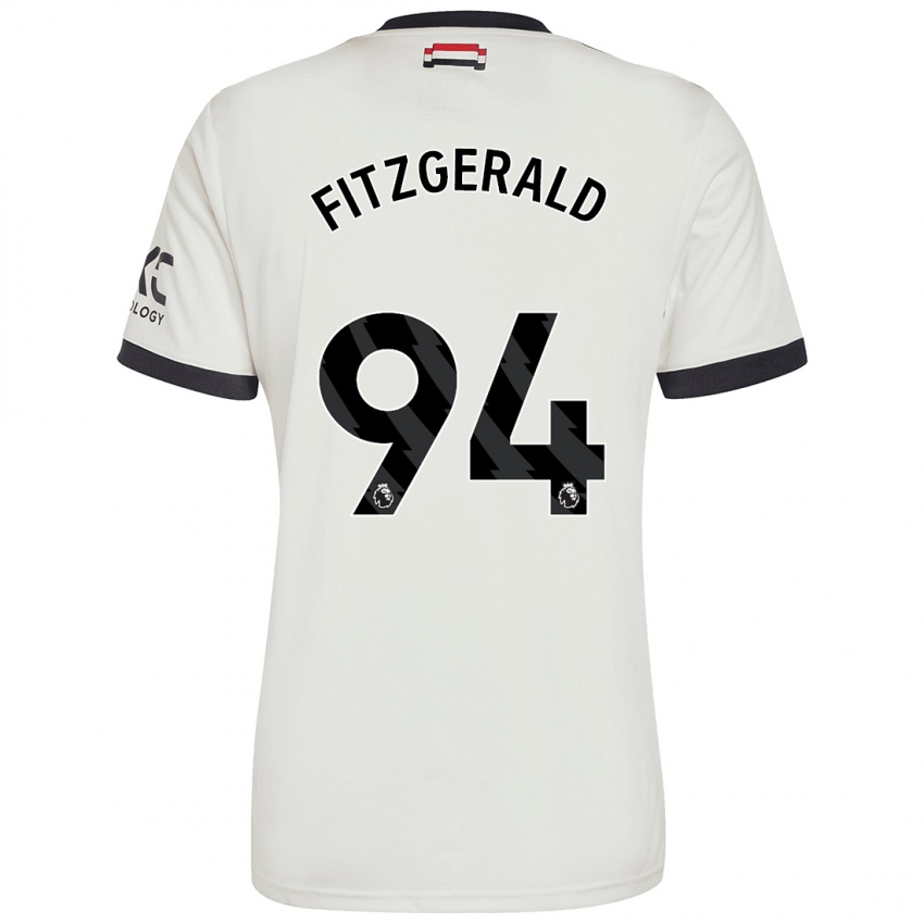 Niño Camiseta Jayce Fitzgerald #94 Blanquecino Equipación Tercera 2024/25 La Camisa Chile