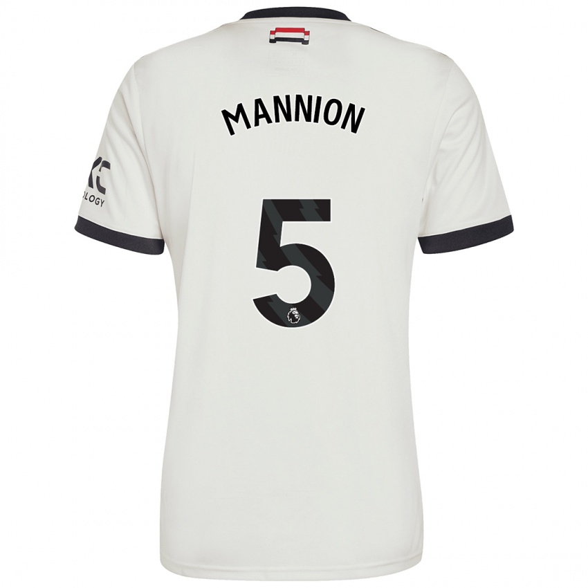 Niño Camiseta Aoife Mannion #5 Blanquecino Equipación Tercera 2024/25 La Camisa Chile