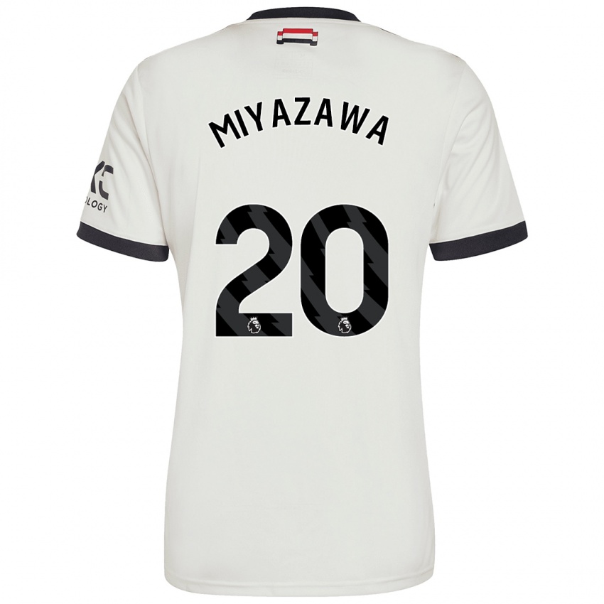 Niño Camiseta Hinata Miyazawa #20 Blanquecino Equipación Tercera 2024/25 La Camisa Chile