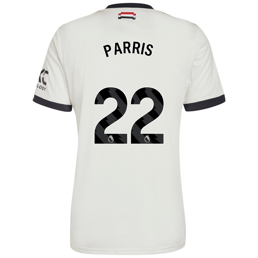 Niño Camiseta Nikita Parris #22 Blanquecino Equipación Tercera 2024/25 La Camisa Chile