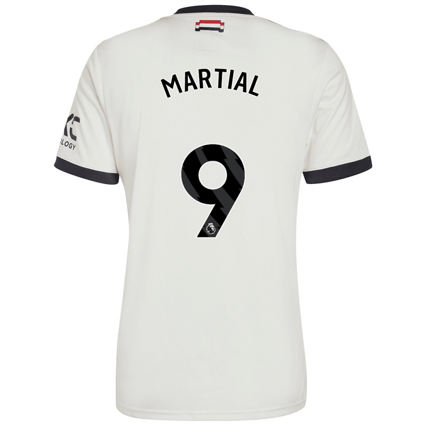 Niño Camiseta Anthony Martial #9 Blanquecino Equipación Tercera 2024/25 La Camisa Chile