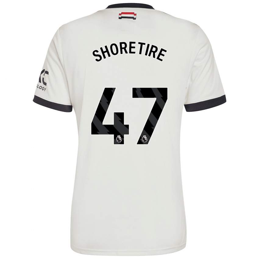 Niño Camiseta Shola Shoretire #47 Blanquecino Equipación Tercera 2024/25 La Camisa Chile