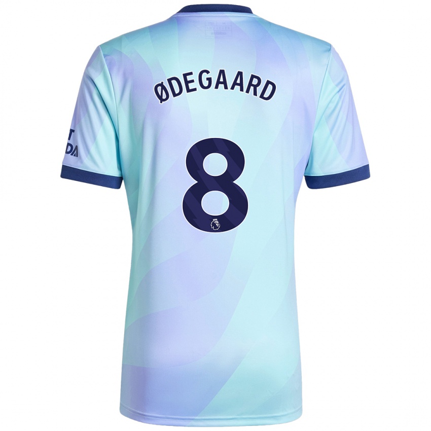 Niño Camiseta Martin Odegaard #8 Agua Equipación Tercera 2024/25 La Camisa Chile