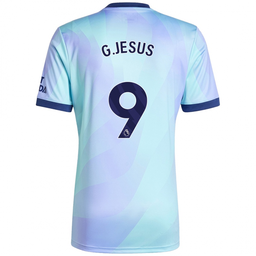 Niño Camiseta Gabriel Jesus #9 Agua Equipación Tercera 2024/25 La Camisa Chile