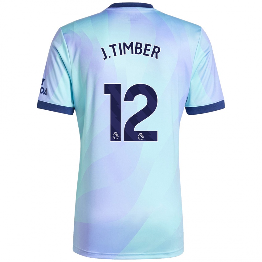 Niño Camiseta Jurrien Timber #12 Agua Equipación Tercera 2024/25 La Camisa Chile