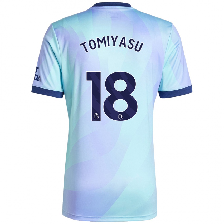 Niño Camiseta Takehiro Tomiyasu #18 Agua Equipación Tercera 2024/25 La Camisa Chile