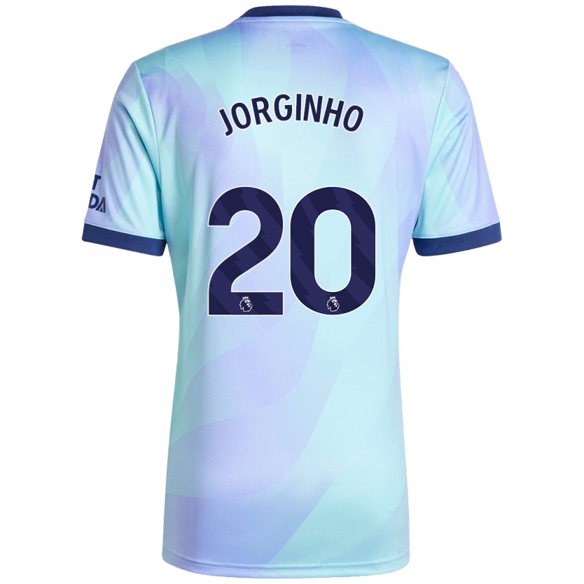 Niño Camiseta Jorginho #20 Agua Equipación Tercera 2024/25 La Camisa Chile