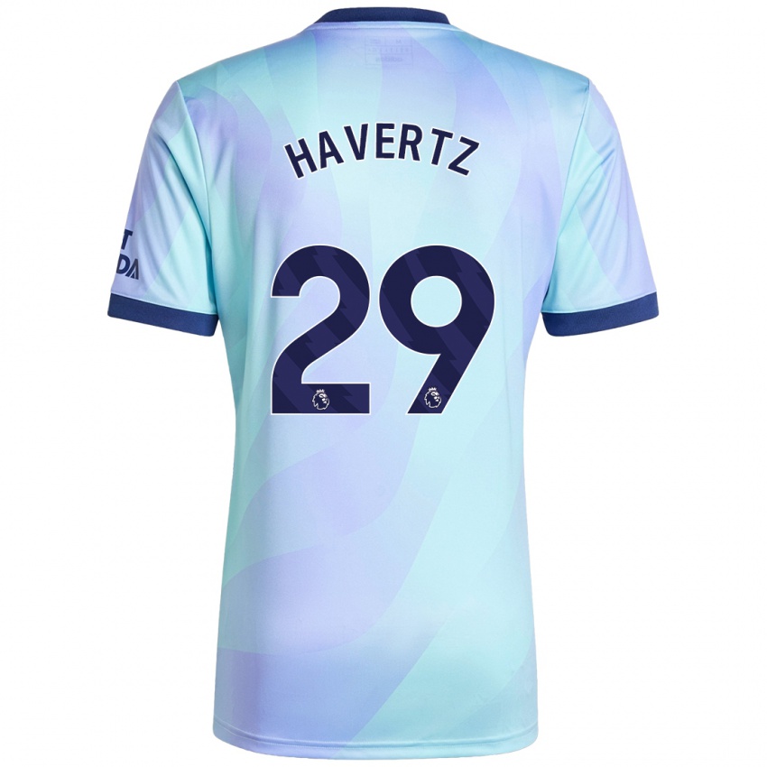 Niño Camiseta Kai Havertz #29 Agua Equipación Tercera 2024/25 La Camisa Chile