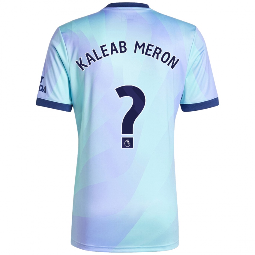 Niño Camiseta Kaleab Meron #0 Agua Equipación Tercera 2024/25 La Camisa Chile