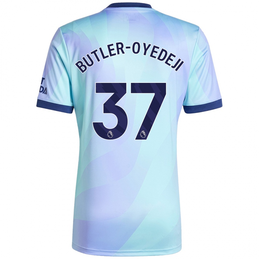 Niño Camiseta Nathan Butler-Oyedeji #37 Agua Equipación Tercera 2024/25 La Camisa Chile