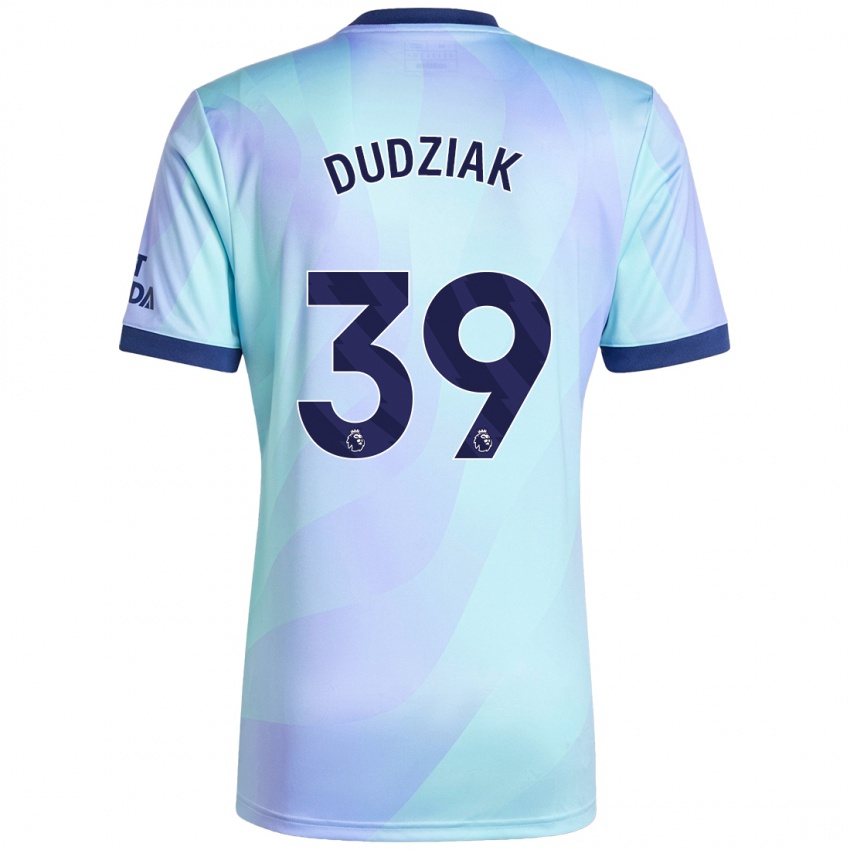 Niño Camiseta Harrison Dudziak #39 Agua Equipación Tercera 2024/25 La Camisa Chile