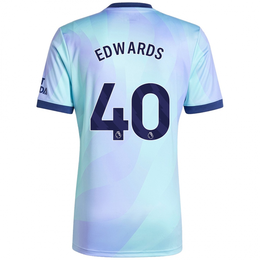 Niño Camiseta Khayon Edwards #40 Agua Equipación Tercera 2024/25 La Camisa Chile