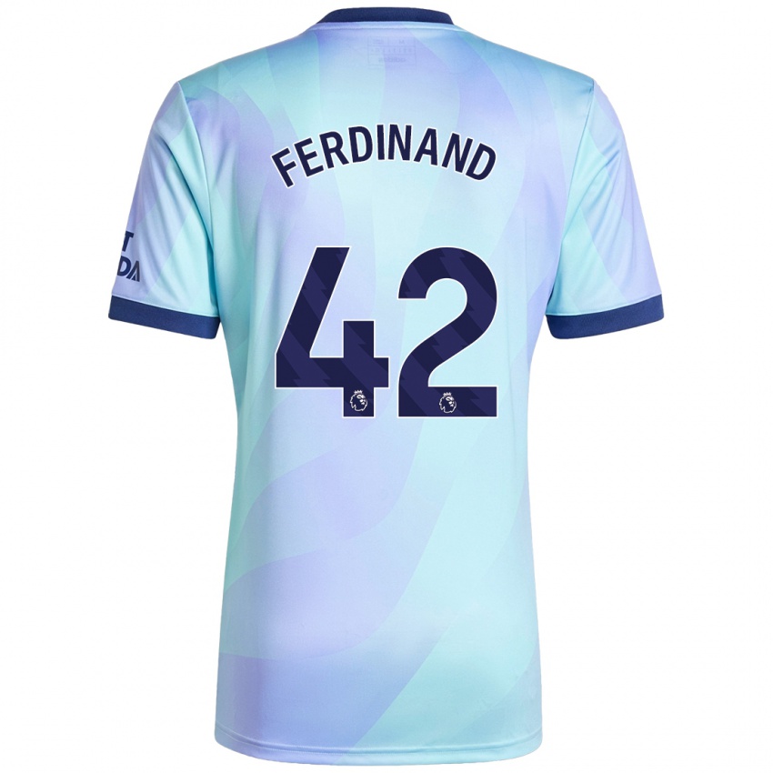 Niño Camiseta Seb Ferdinand #42 Agua Equipación Tercera 2024/25 La Camisa Chile